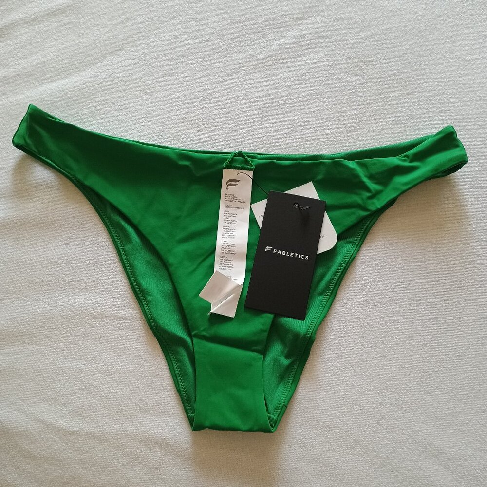 NWT Fabletics Swimwear Bikini Bottom Verde Size Med - Picture 5 of 5